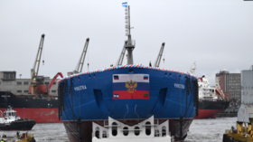 Putin launches world’s most powerful nuclear-powered icebreaker (VIDEO)